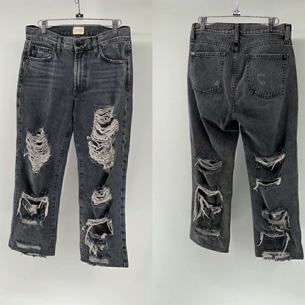 ALICE + OLIVIA jeans distressed crop size 27